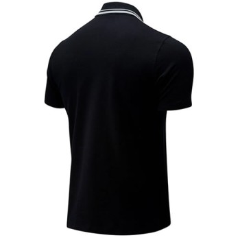 Remera Polo New Balance Classic Negro en Oferta Remera Polo New Balance Classic Negro en Oferta